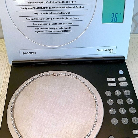 Custom Made Diamond Necklace 18" (98 Diamonds) approximate 10 Carats/36gr. VS1/2 - Picture 14 of 16